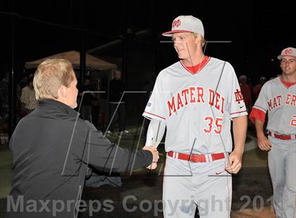 Thumbnail 1 in Oaks Christian vs. Mater Dei (Boras Classic - South Bracket) photogallery.