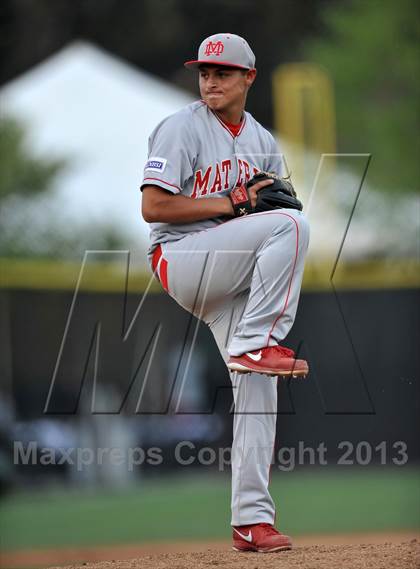 Thumbnail 1 in Oaks Christian vs. Mater Dei (Boras Classic - South Bracket) photogallery.