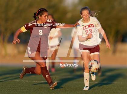 Thumbnail 2 in Pahrump Valley vs Elko (NISS 3A State Playoffs) photogallery.