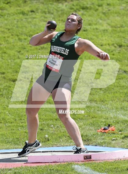 Thumbnail 3 in 50th Annual Loucks Games (Women's Shot Put) photogallery.