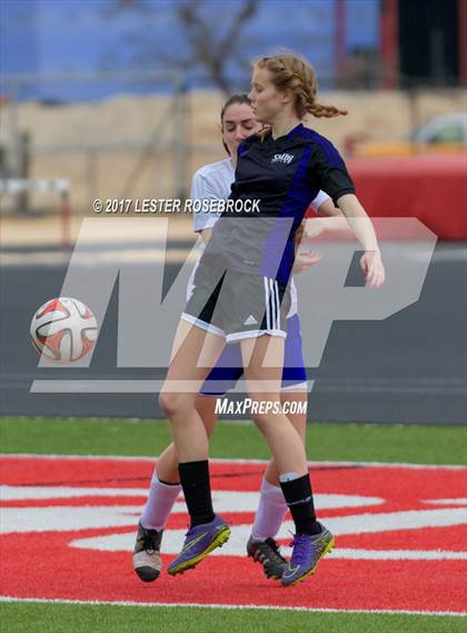 Thumbnail 3 in Lampasas vs St. Mary's Hall (Hill Country Winter Classic) photogallery.
