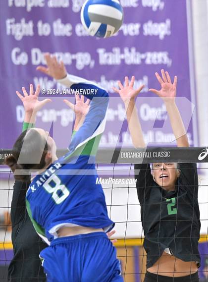 Thumbnail 2 in Mira Costa vs. Xavier College Prep Durango Fall Classic) photogallery.