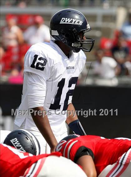 Thumbnail 3 in Dwyer vs. Glenville (Kirk Herbstreit National Kickoff Classic) photogallery.