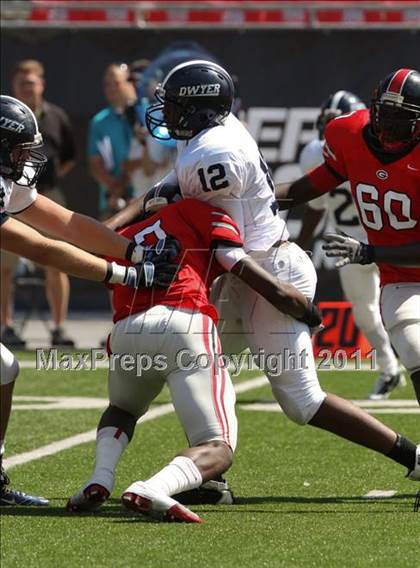 Thumbnail 3 in Dwyer vs. Glenville (Kirk Herbstreit National Kickoff Classic) photogallery.