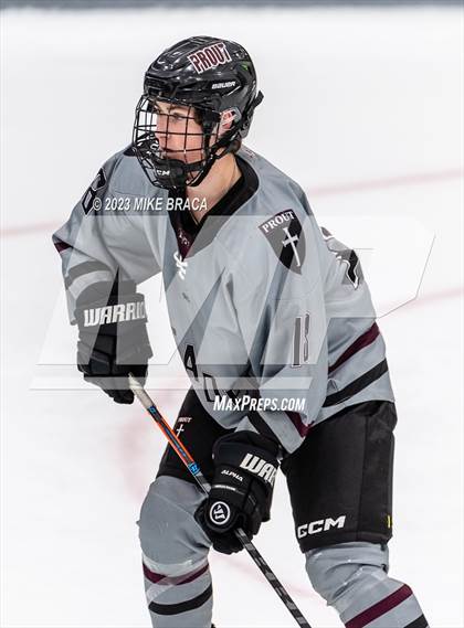 Thumbnail 3 in Bishop Hendricken vs Prout (Schneider Arena) photogallery.