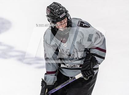 Thumbnail 1 in Bishop Hendricken vs Prout (Schneider Arena) photogallery.