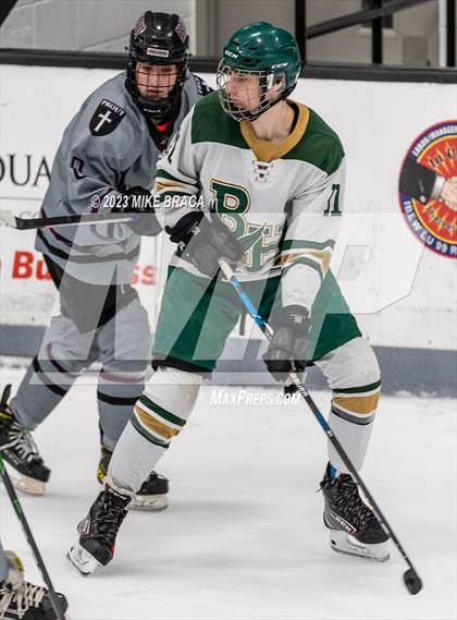 Thumbnail 2 in Bishop Hendricken vs Prout (Schneider Arena) photogallery.