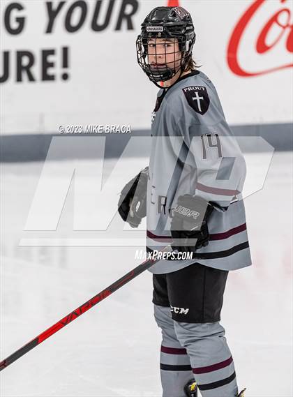 Thumbnail 3 in Bishop Hendricken vs Prout (Schneider Arena) photogallery.