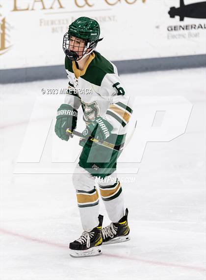 Thumbnail 1 in Bishop Hendricken vs Prout (Schneider Arena) photogallery.