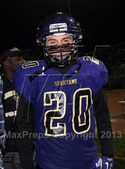 Thumbnail 2 in Jurupa Hills vs. St. Margaret's (CIF SS East Valley Division Final) photogallery.