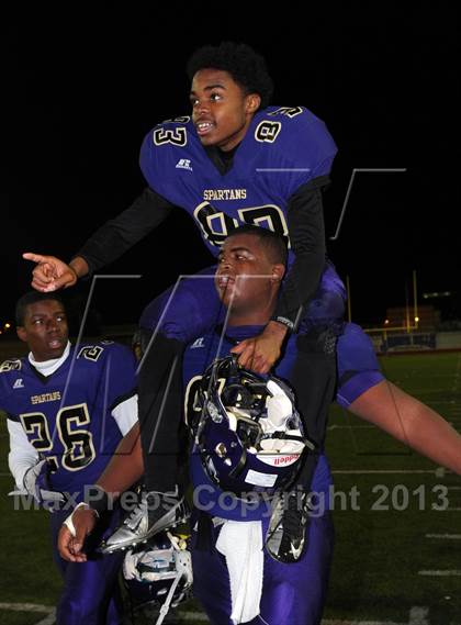 Thumbnail 3 in Jurupa Hills vs. St. Margaret's (CIF SS East Valley Division Final) photogallery.