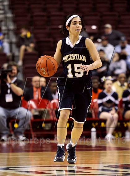 Thumbnail 3 in Vincentian Academy vs. Tri-Valley (PIAA Class A Final) photogallery.