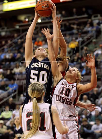 Thumbnail 1 in Vincentian Academy vs. Tri-Valley (PIAA Class A Final) photogallery.