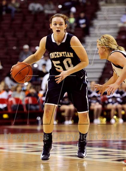 Thumbnail 2 in Vincentian Academy vs. Tri-Valley (PIAA Class A Final) photogallery.