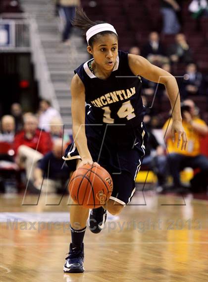 Thumbnail 2 in Vincentian Academy vs. Tri-Valley (PIAA Class A Final) photogallery.