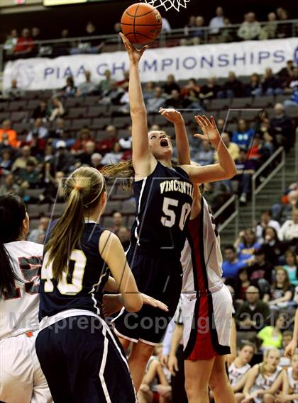 Thumbnail 2 in Vincentian Academy vs. Tri-Valley (PIAA Class A Final) photogallery.
