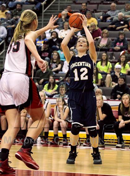 Thumbnail 2 in Vincentian Academy vs. Tri-Valley (PIAA Class A Final) photogallery.