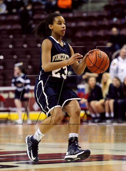 Thumbnail 1 in Vincentian Academy vs. Tri-Valley (PIAA Class A Final) photogallery.