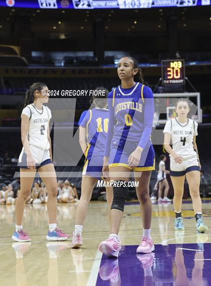 Thumbnail 2 in Notre Dame (SO) vs Louisville (2024 Coastal Catholic Classic) photogallery.
