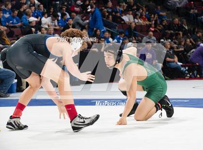 Thumbnail 3 in CIF State Boys Wrestling Championships (Day 1 - Round 3) photogallery.