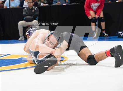 Thumbnail 2 in CIF State Boys Wrestling Championships (Day 1 - Round 3) photogallery.