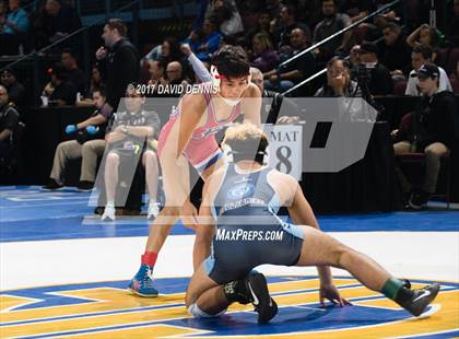 Thumbnail 1 in CIF State Boys Wrestling Championships (Day 1 - Round 3) photogallery.