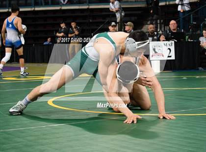 Thumbnail 2 in CIF State Boys Wrestling Championships (Day 1 - Round 3) photogallery.