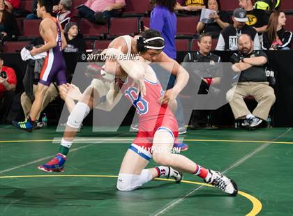Thumbnail 1 in CIF State Boys Wrestling Championships (Day 1 - Round 3) photogallery.