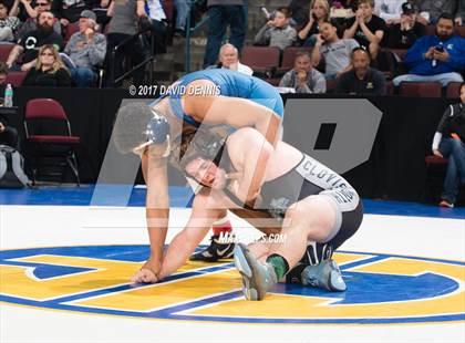 Thumbnail 1 in CIF State Boys Wrestling Championships (Day 1 - Round 3) photogallery.