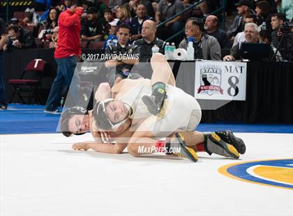 Thumbnail 1 in CIF State Boys Wrestling Championships (Day 1 - Round 3) photogallery.