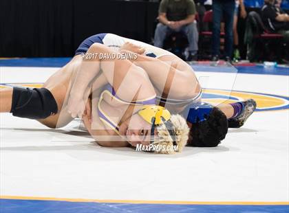 Thumbnail 3 in CIF State Boys Wrestling Championships (Day 1 - Round 3) photogallery.