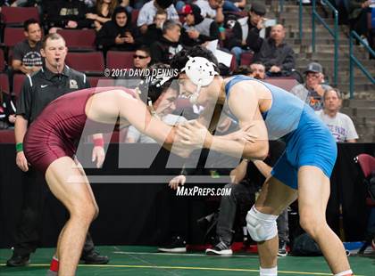 Thumbnail 2 in CIF State Boys Wrestling Championships (Day 1 - Round 3) photogallery.