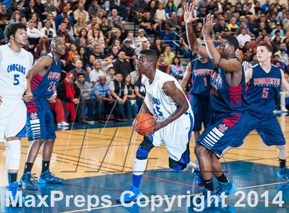 Thumbnail 2 in Modesto Christian @ Newark Memorial (CIF NorCal D1 Regional Playoff) photogallery.