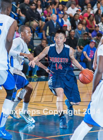 Thumbnail 2 in Modesto Christian @ Newark Memorial (CIF NorCal D1 Regional Playoff) photogallery.