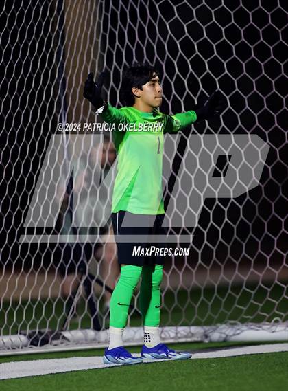 Thumbnail 1 in Seven Lakes vs Jordan (2024 UIL Texas Boys Soccer 6A Reg. 3 & 4) photogallery.