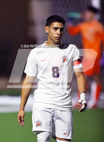 Thumbnail 3 in Seven Lakes vs Jordan (2024 UIL Texas Boys Soccer 6A Reg. 3 & 4) photogallery.