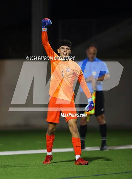 Thumbnail 2 in Seven Lakes vs Jordan (2024 UIL Texas Boys Soccer 6A Reg. 3 & 4) photogallery.