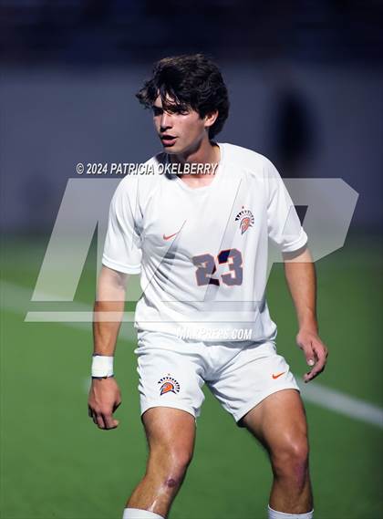 Thumbnail 3 in Seven Lakes vs Jordan (2024 UIL Texas Boys Soccer 6A Reg. 3 & 4) photogallery.