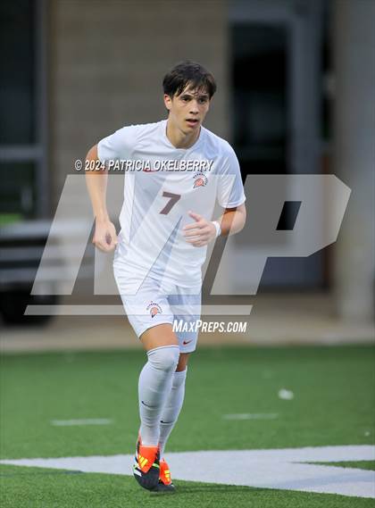 Thumbnail 2 in Seven Lakes vs Jordan (2024 UIL Texas Boys Soccer 6A Reg. 3 & 4) photogallery.
