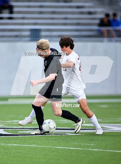 Thumbnail 3 in Seven Lakes vs Jordan (2024 UIL Texas Boys Soccer 6A Reg. 3 & 4) photogallery.