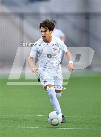 Thumbnail 1 in Seven Lakes vs Jordan (2024 UIL Texas Boys Soccer 6A Reg. 3 & 4) photogallery.