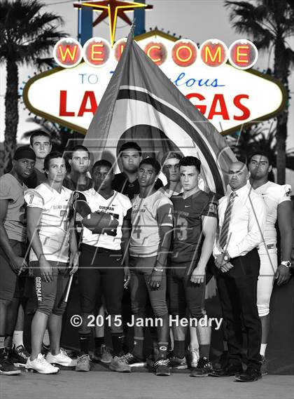Thumbnail 3 in Bishop Gorman (2015 Preseason Top 25 Photo Shoot) photogallery.