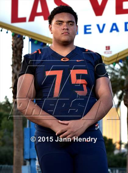 Thumbnail 2 in Bishop Gorman (2015 Preseason Top 25 Photo Shoot) photogallery.
