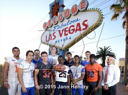 Thumbnail 3 in Bishop Gorman (2015 Preseason Top 25 Photo Shoot) photogallery.