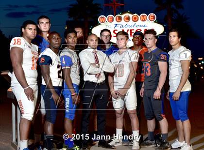 Thumbnail 2 in Bishop Gorman (2015 Preseason Top 25 Photo Shoot) photogallery.