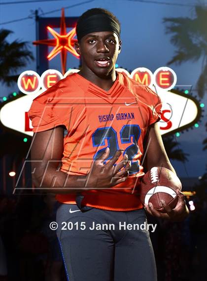 Thumbnail 1 in Bishop Gorman (2015 Preseason Top 25 Photo Shoot) photogallery.