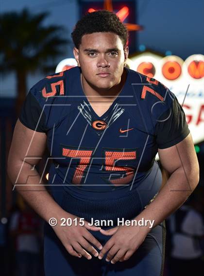 Thumbnail 3 in Bishop Gorman (2015 Preseason Top 25 Photo Shoot) photogallery.