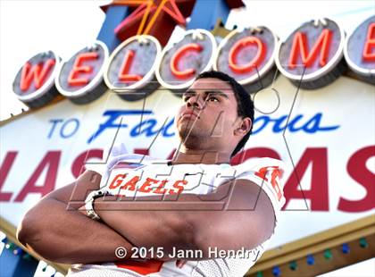Thumbnail 2 in Bishop Gorman (2015 Preseason Top 25 Photo Shoot) photogallery.