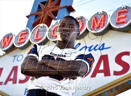 Thumbnail 1 in Bishop Gorman (2015 Preseason Top 25 Photo Shoot) photogallery.