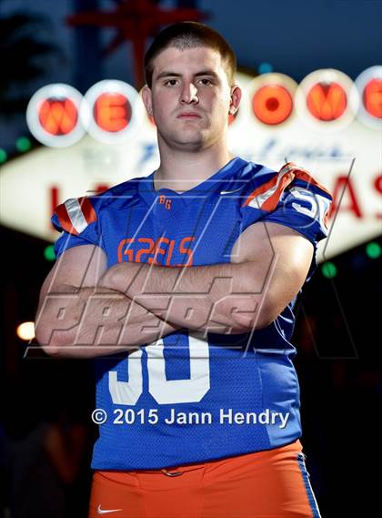Thumbnail 3 in Bishop Gorman (2015 Preseason Top 25 Photo Shoot) photogallery.